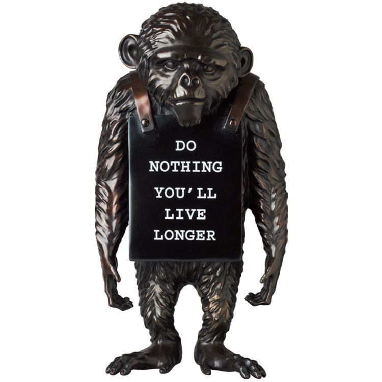 Bronze Monkey Sign by Banksy (Brandalised)