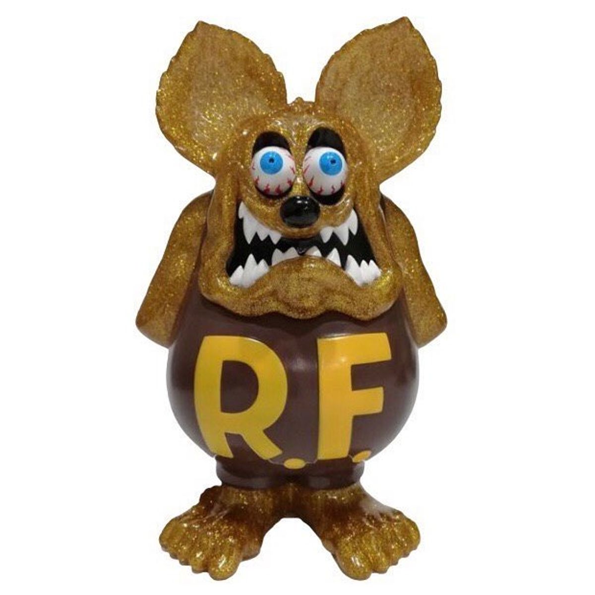 Full Color Gold Lame Rat Fink