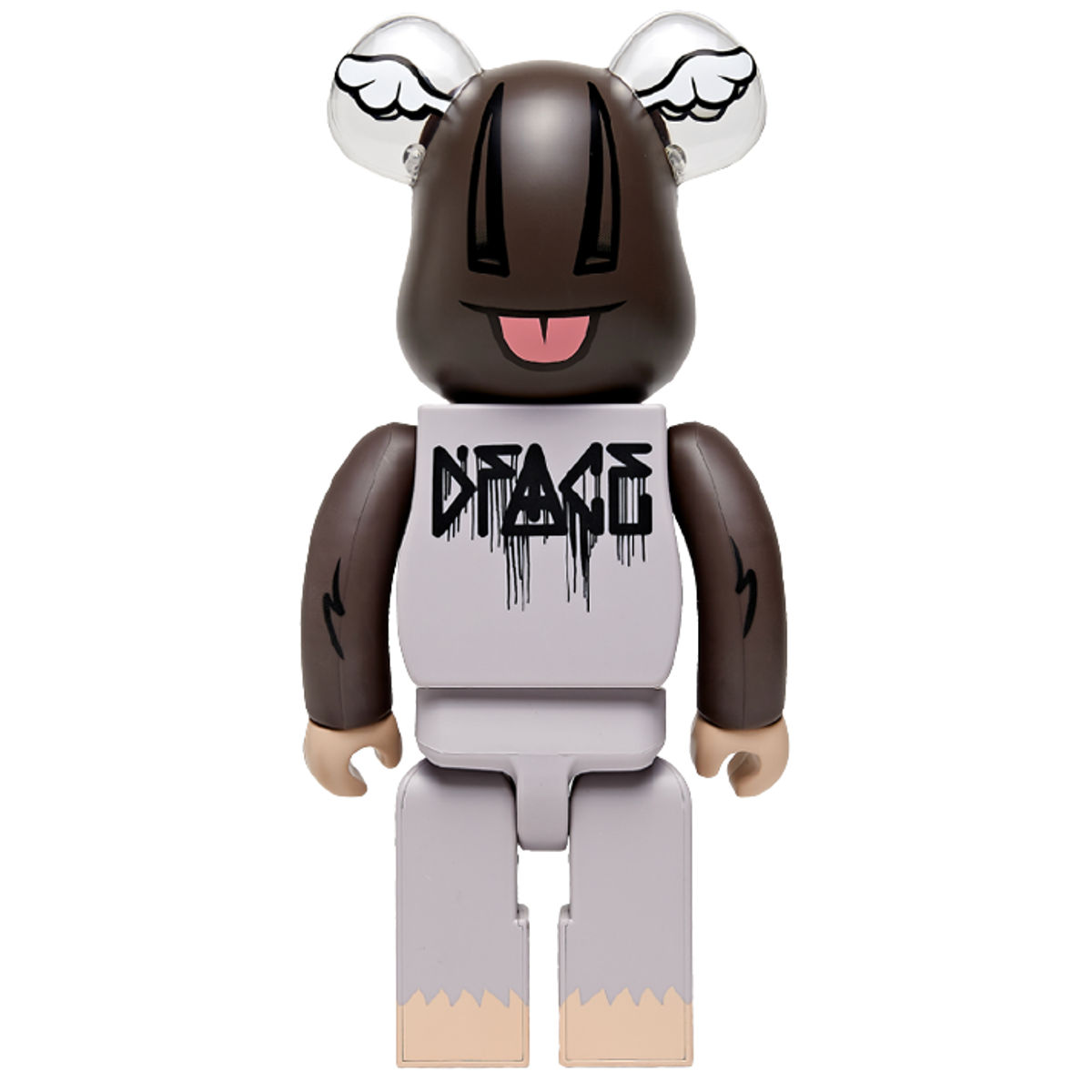 1000% XLarge x D*Face Brown Be@rbrick