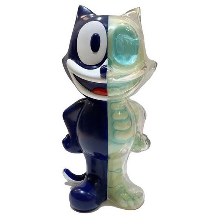Full Color Navy GID X-Ray Felix the Cat by Secret Base