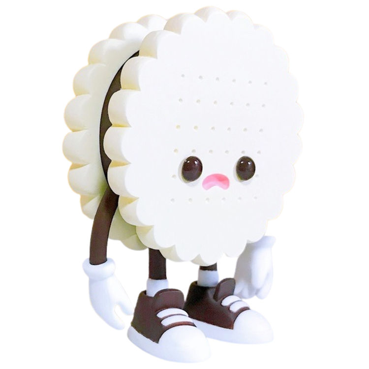 White Cocoa Round Cream Biscuit Boy by MUUKTOY