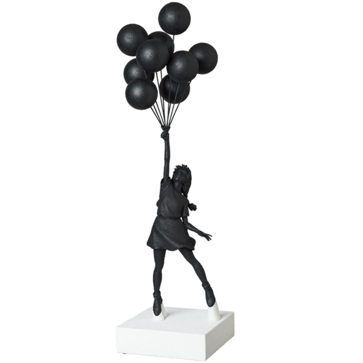Gesso Black Flying Balloon Girl