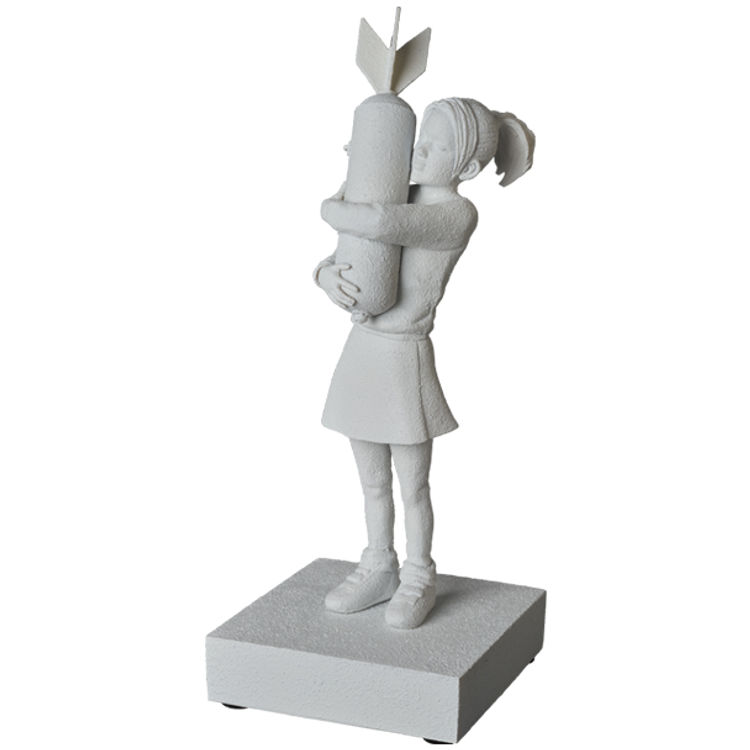 Gesso White Bomb Hugger by Banksy (Brandalised)