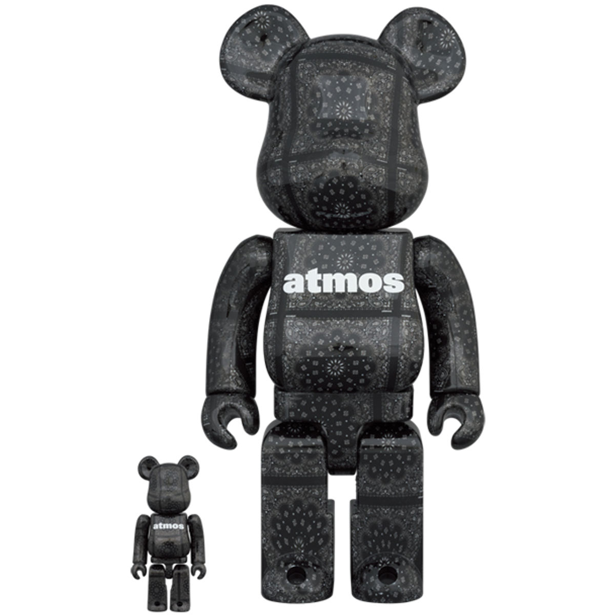 100% + 400% Black Bandana Be@rbrick (Set)