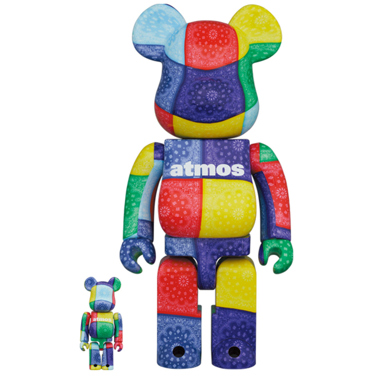 100% + 400% Multi-color Bandana Be@rbrick (Set)