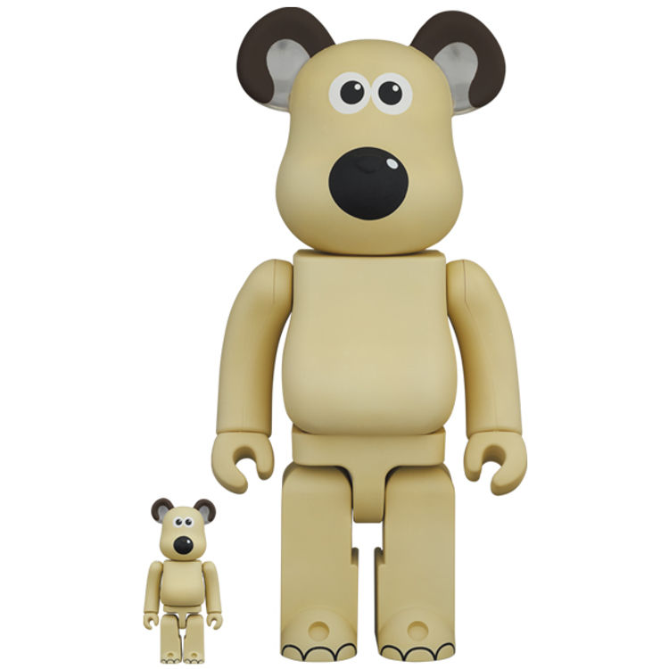 100% + 400% Gromit Be@rbrick (Set) by Nick Park
