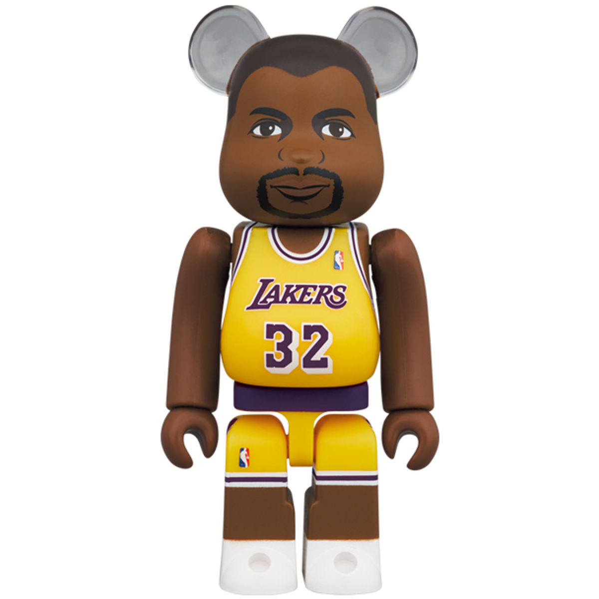100% + 400% Magic Johnson : Los Angeles Lakers Be@rbrick (Set)