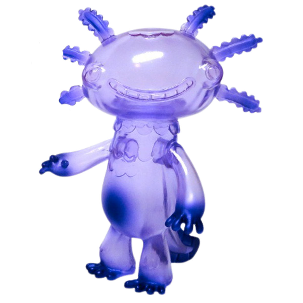 Clear Purple with Purple Metallic Spray