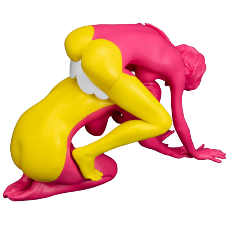 Yellow & Pink Lady Lips (NTWRK Exclusive) by Ron English