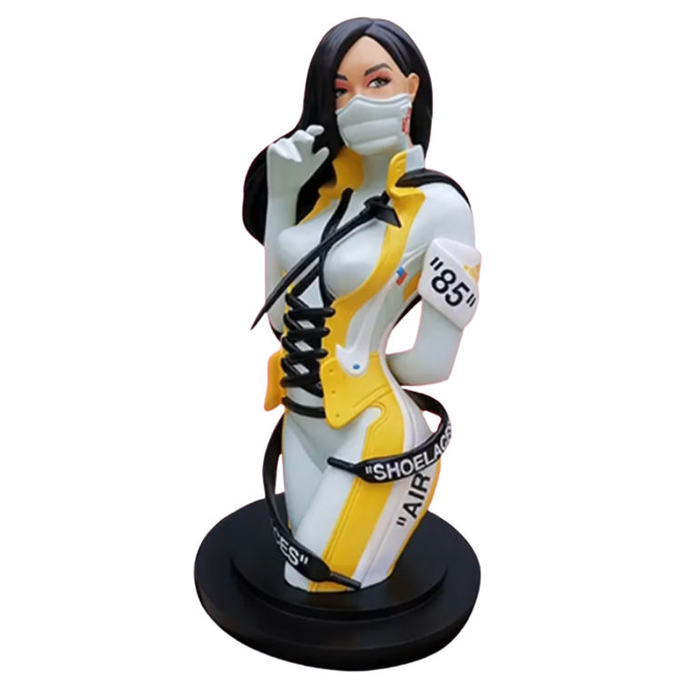 60" Canary Fiberglass OW-Girl by Reina Koyano