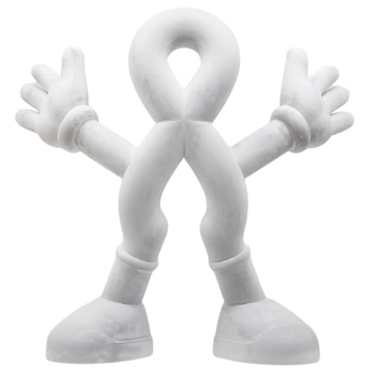 Damaged White Bold the Welcome by Grafflex