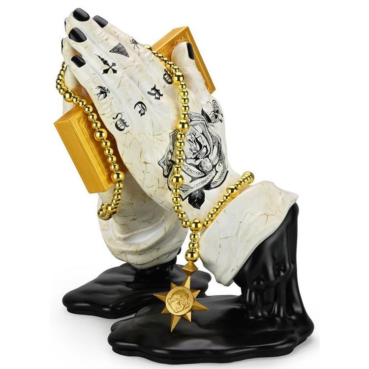 Tatted Marble Let Us Pray by Frank Kozik