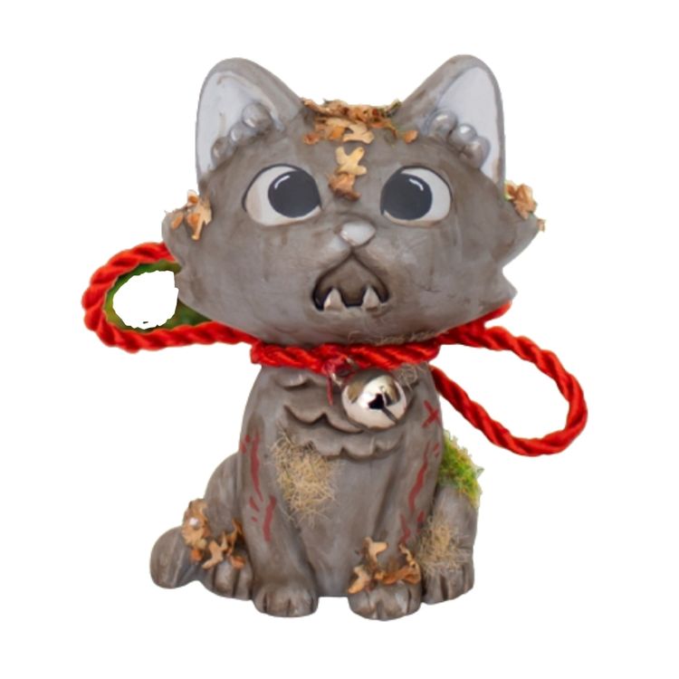 Shrine Statue Baby Wananeko by Stickup Monsters (Javier Jiménez)