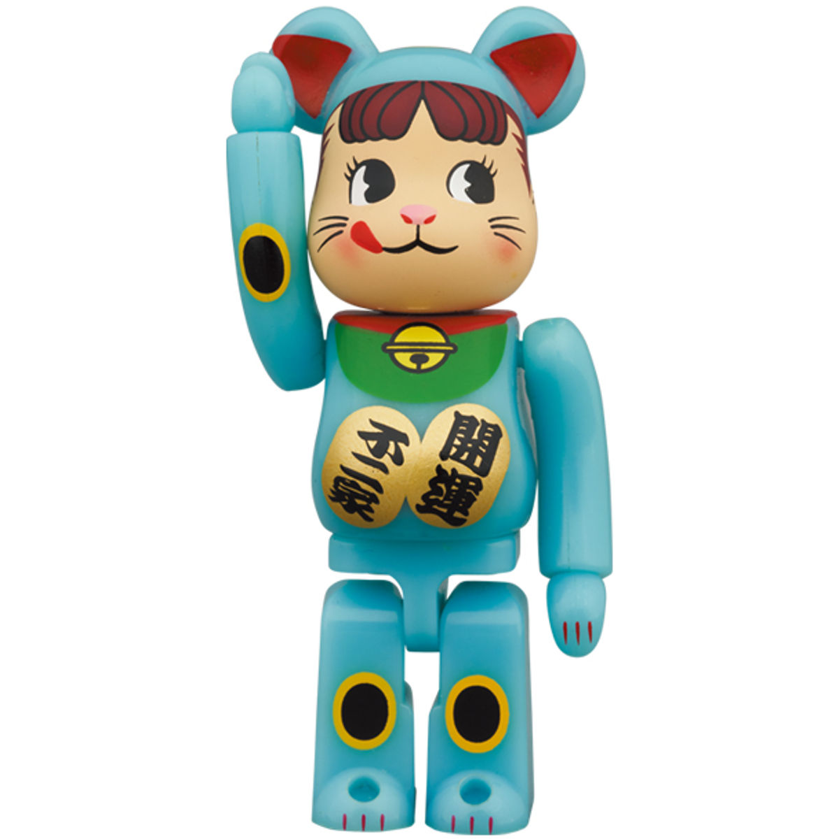 100% + 400% Blue Phosphorescent Maneki Peko-chan (Set)
