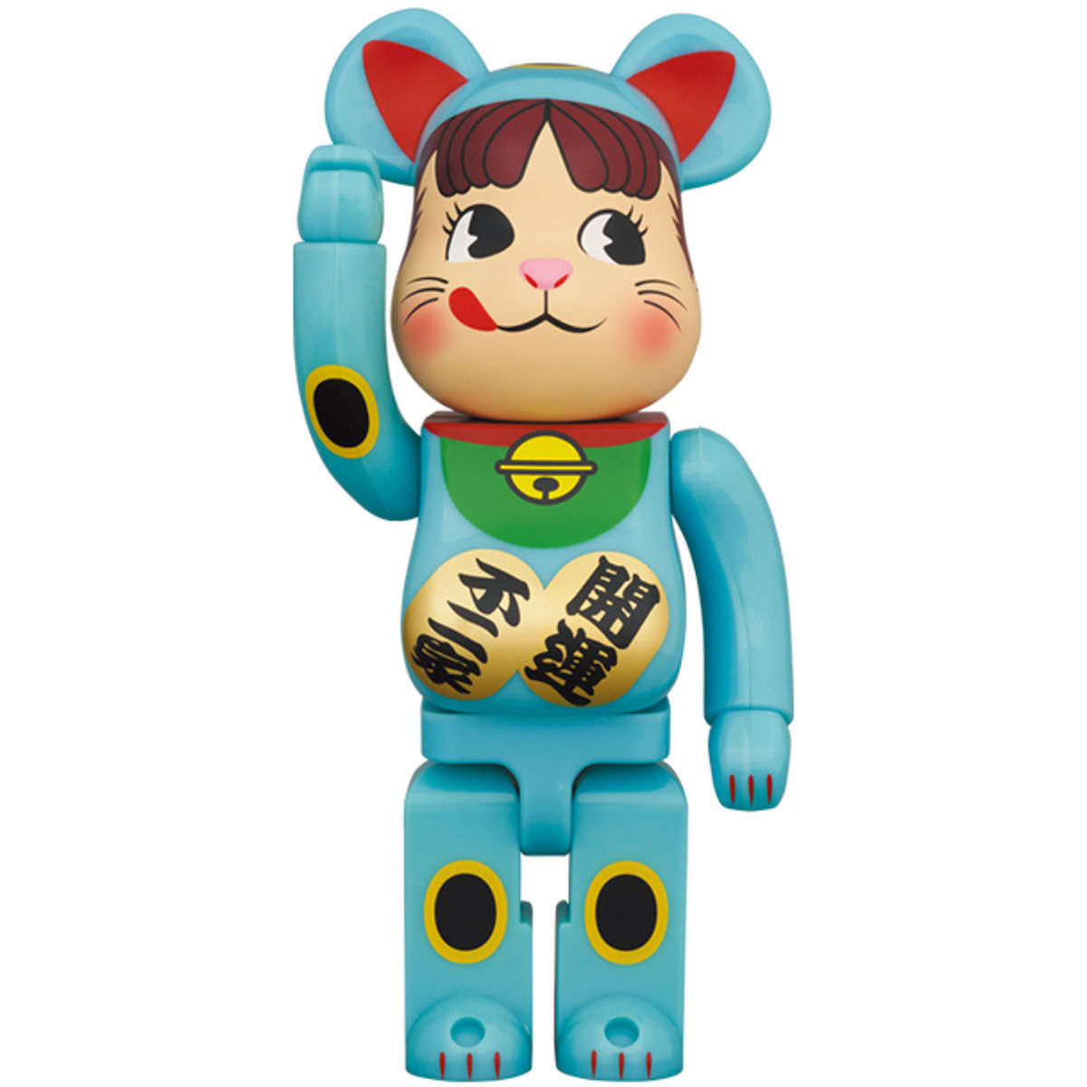 100% + 400% Blue Phosphorescent Maneki Peko-chan (Set)