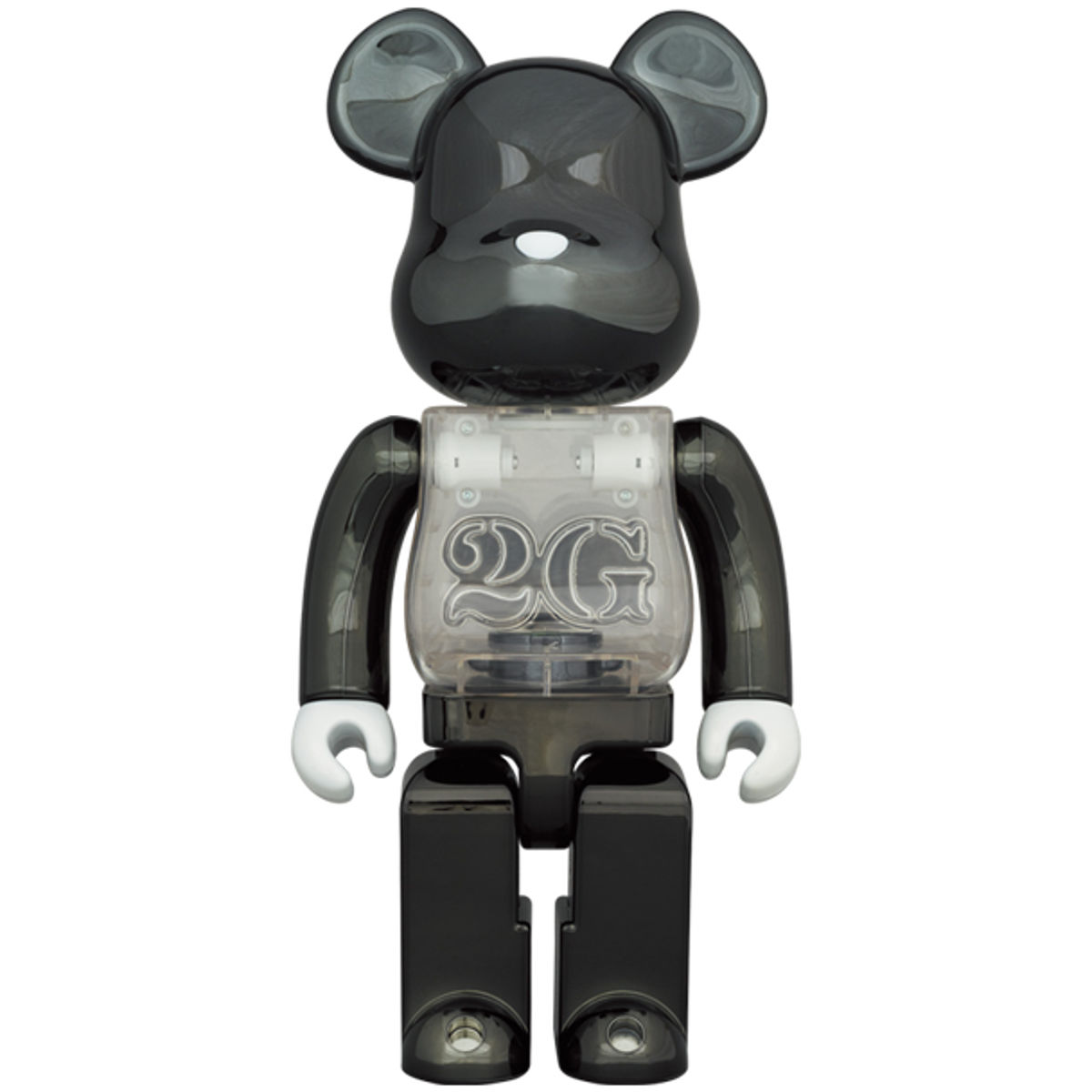 100% + 400% Black Chrome 2G Be@rbrick (Set)