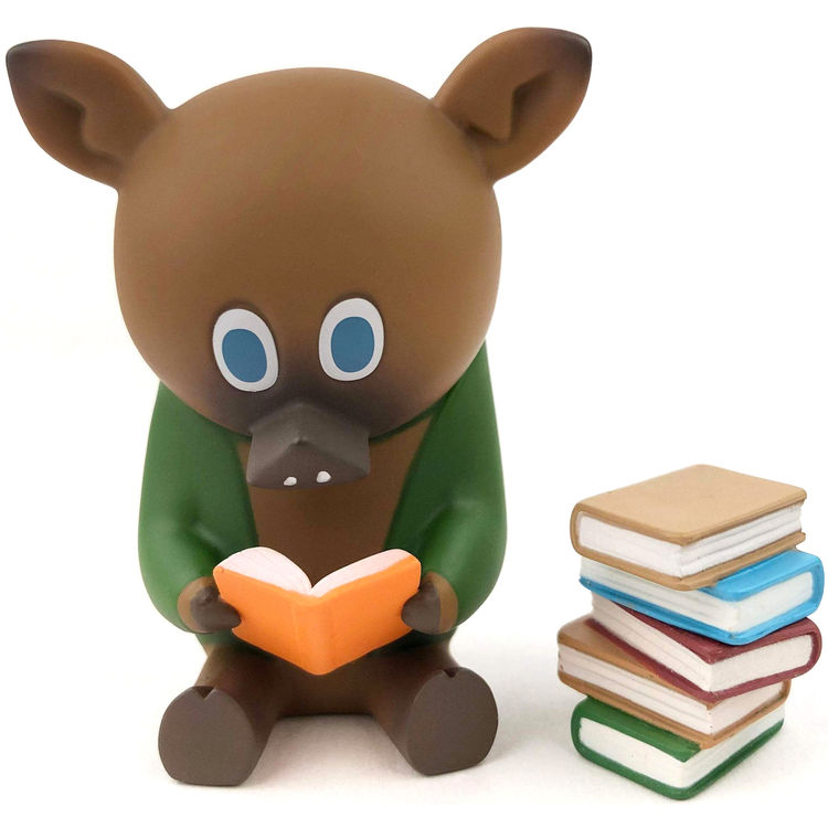 Brown Pig Reading by Kohei Ogawa