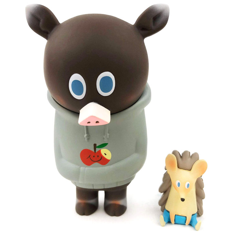 Brown Pig with Porcupine by Kohei Ogawa