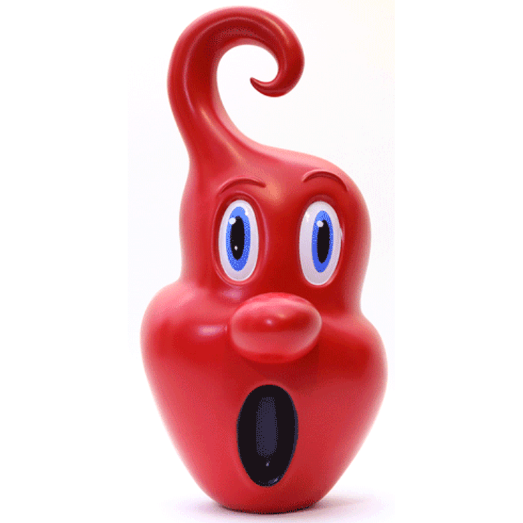 Red Surprised Squirtz by Kenny Scharf