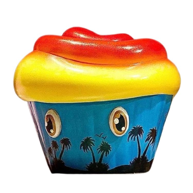 Tequila Sunrise Cupcake Custom by Schl0