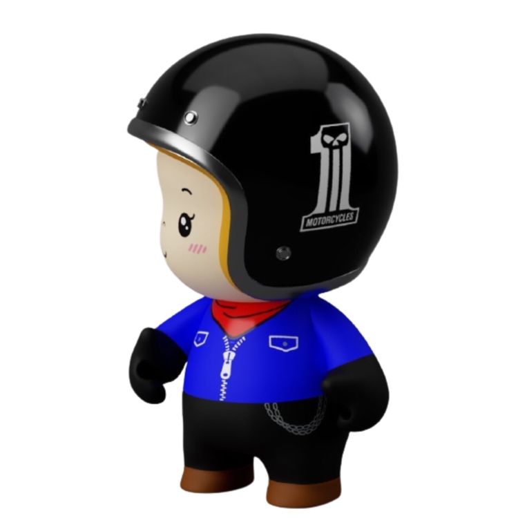 Harley Davidson Helmet Boy No. 1 by Dotoy