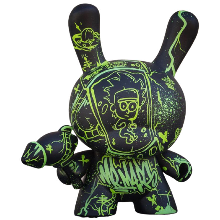 Lime Green Striker Dunny by Mr. Mars (Marshall Ballantyne)