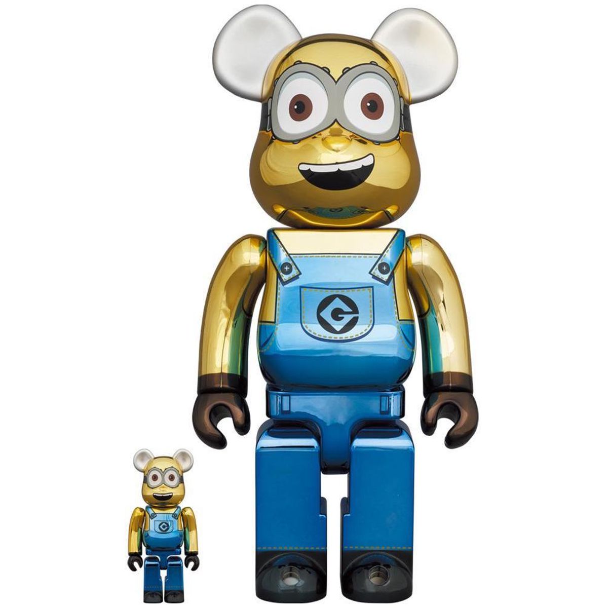 100% + 400% Chrome Minion Dave (Set)
