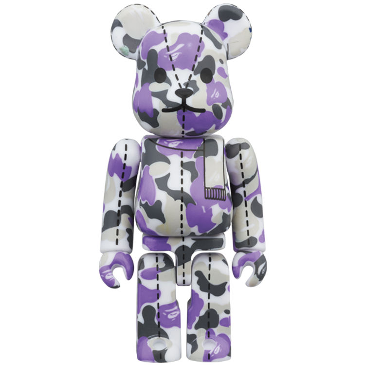 Purple Camo Bearbrick : A Bathing Ape 28th Anniversary by BAPE (A Bathing Ape)