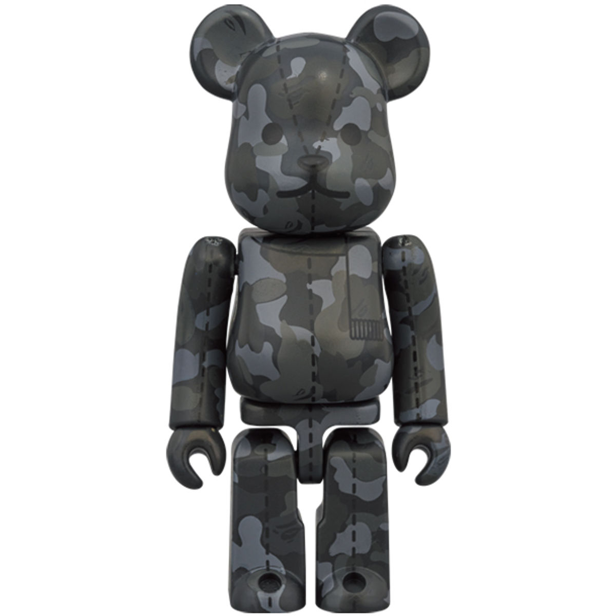 Black Camo Bearbrick : A Bathing Ape 28th Anniversary