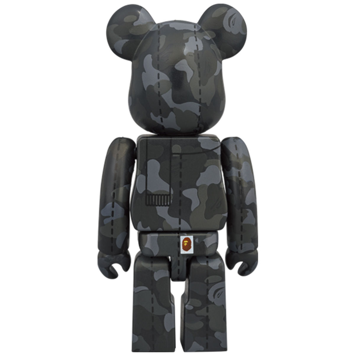 Black Camo Bearbrick : A Bathing Ape 28th Anniversary