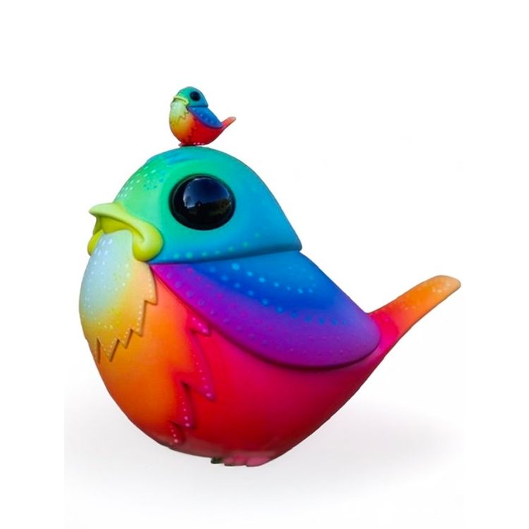 Rainbow robins by Miss Muju