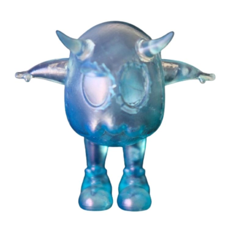 Blue Resin Mini Eggie by Art Fabula