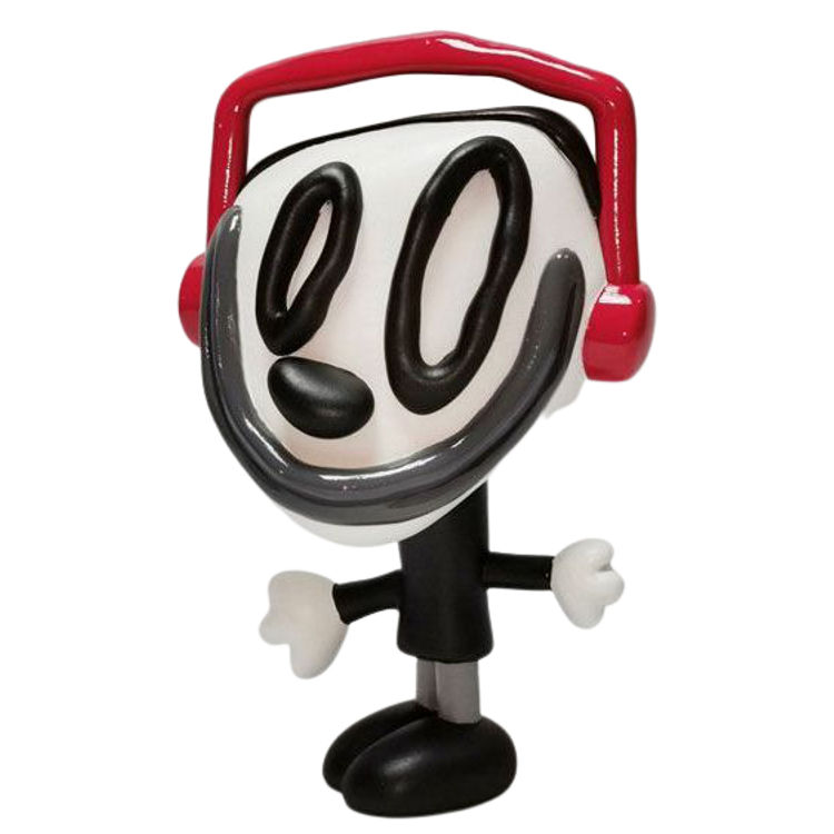 Red Headphones Silent Party by Celipe Perroloco