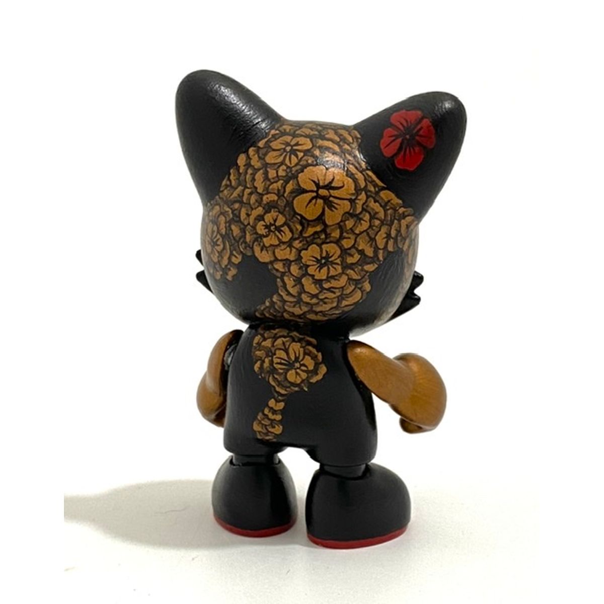 Flowered Black and Bronze