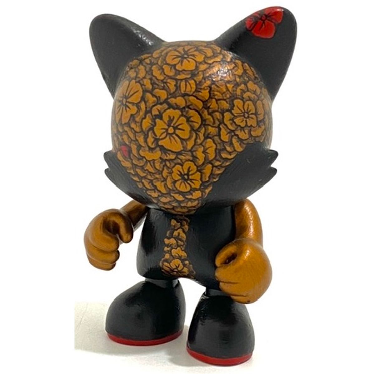 Flowered Black and Bronze