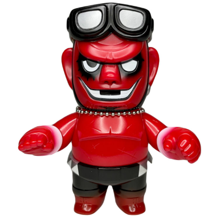 Red Crazy Monkey by Grape Brain