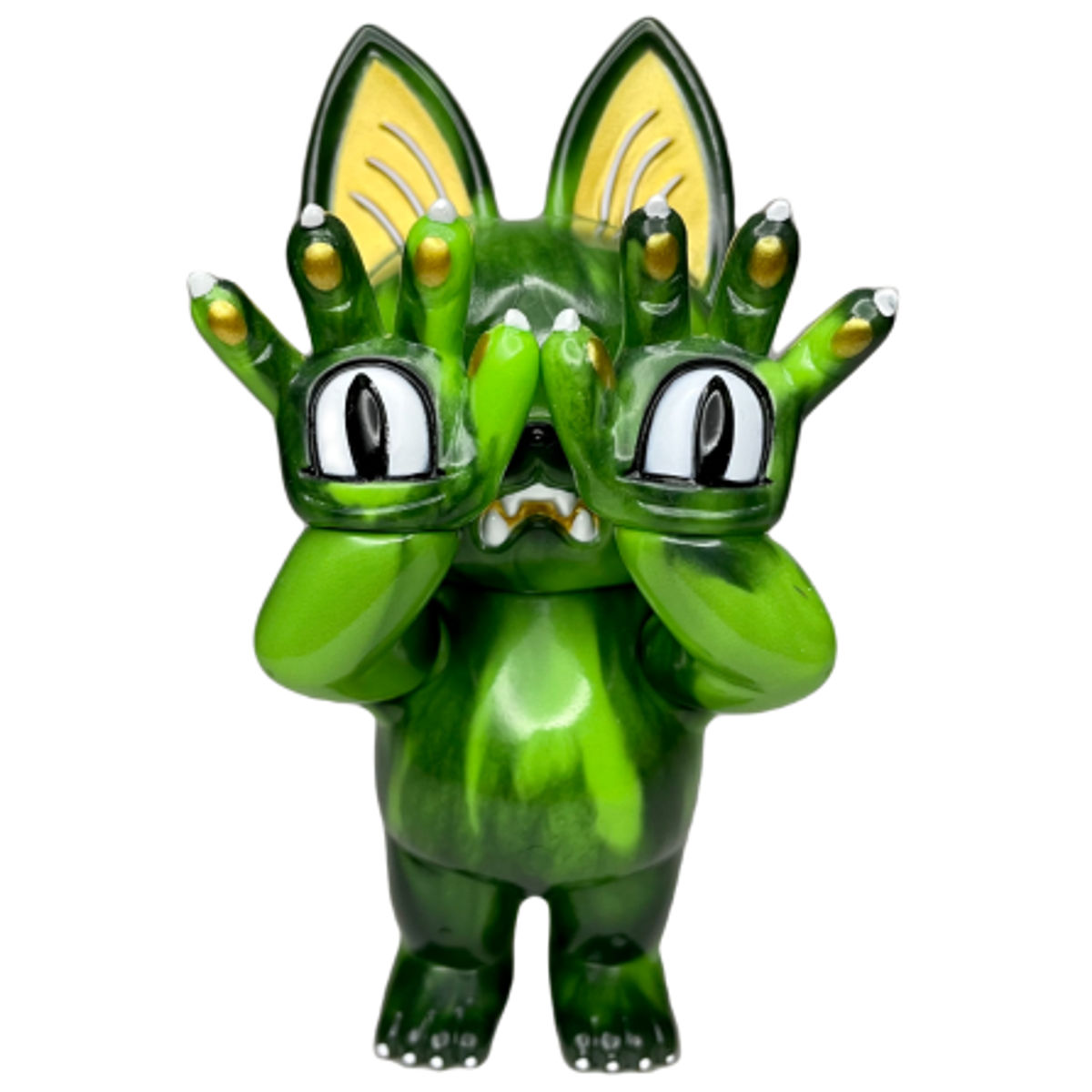 "PopoCATzin" Green Jade Marble Hell's Cat Onigiri