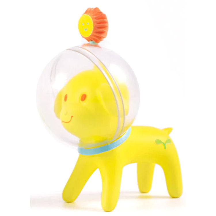Yellow Little Forest Space Dog by Han Ning