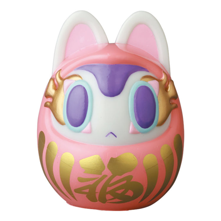 Pink Inuhari-Daruma by Teresa Chiba