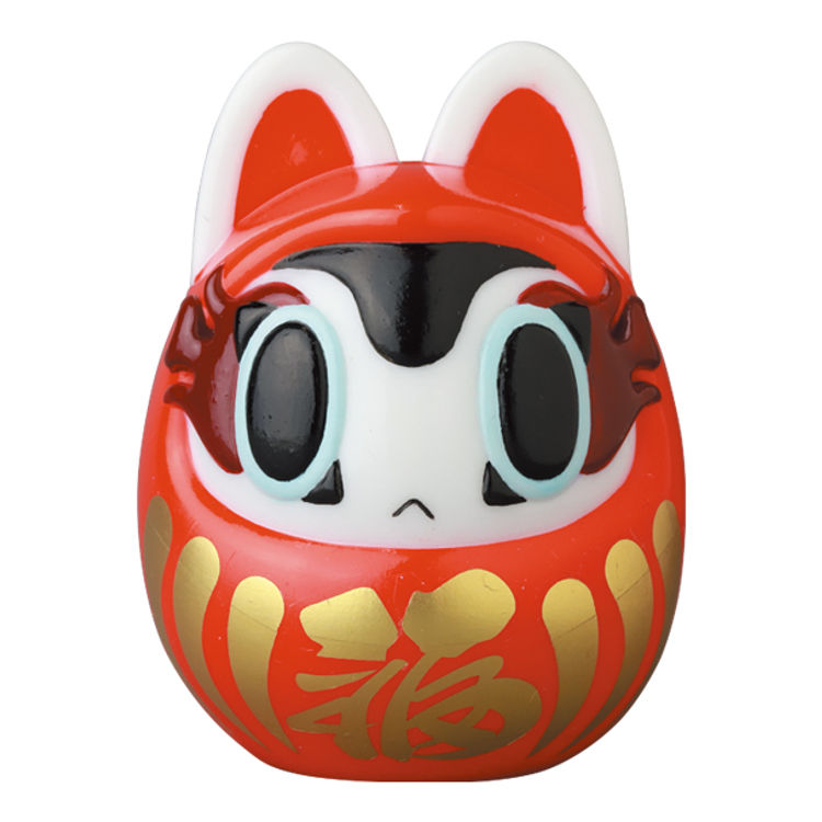 Red Inuhari-Daruma by Teresa Chiba