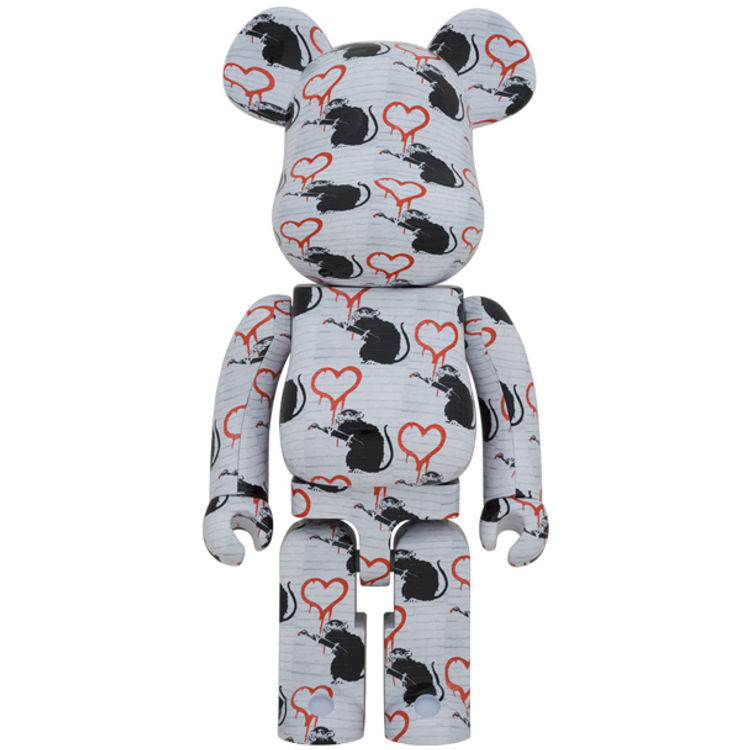 1000% Love Rat Be@rbrick by Banksy (Brandalised)