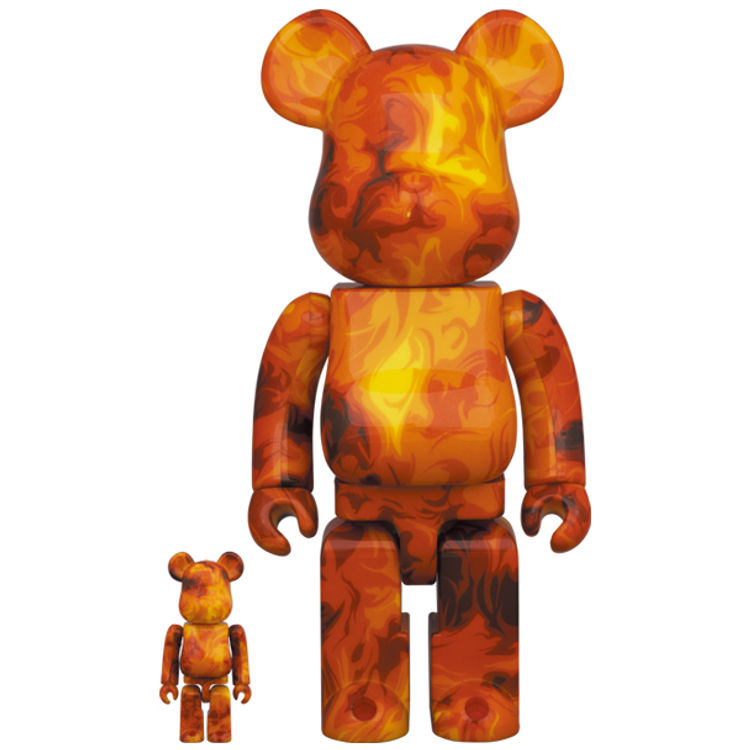 100% + 400% Fire SSUR Be@rbrick (Set) by SSUR