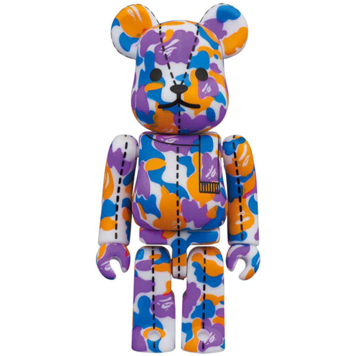 100% Mixed Camo Bearbrick #2 : A Bathing Ape 28th Anniversary