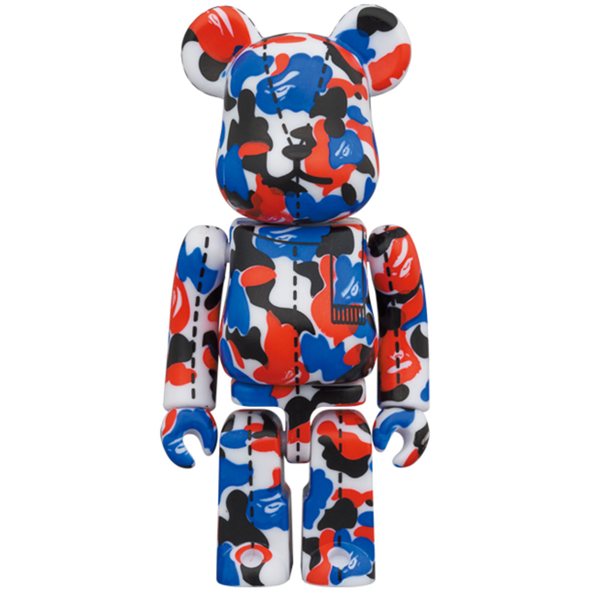 100% Mixed Camo Bearbrick #2 : A Bathing Ape 28th Anniversary
