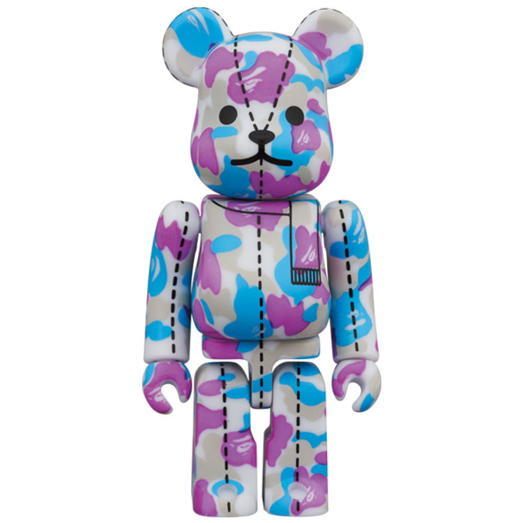 100% Mixed Camo Bearbrick #2 : A Bathing Ape 28th Anniversary by BAPE (A Bathing Ape)