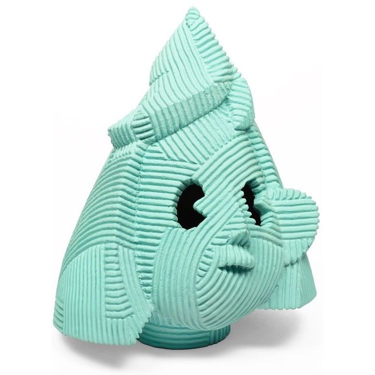Teal Sankaku-Face by En Iwamura