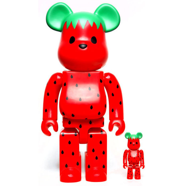 100% + 400% Levi's x Clot Strawberry Be@rbrick (Set) by CLOT