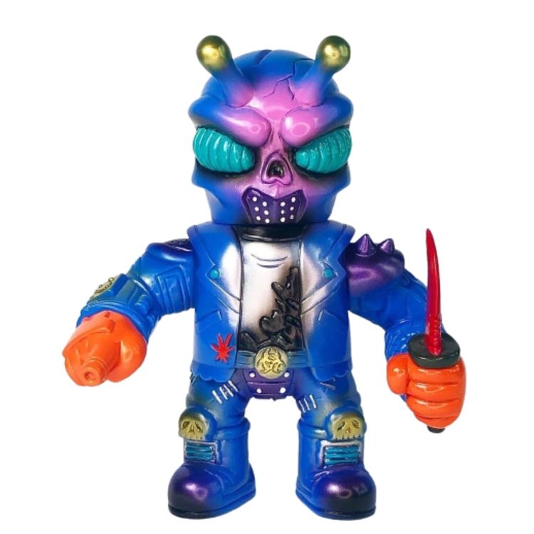 Blue Toxic Rider by kto kto sculpture Studio