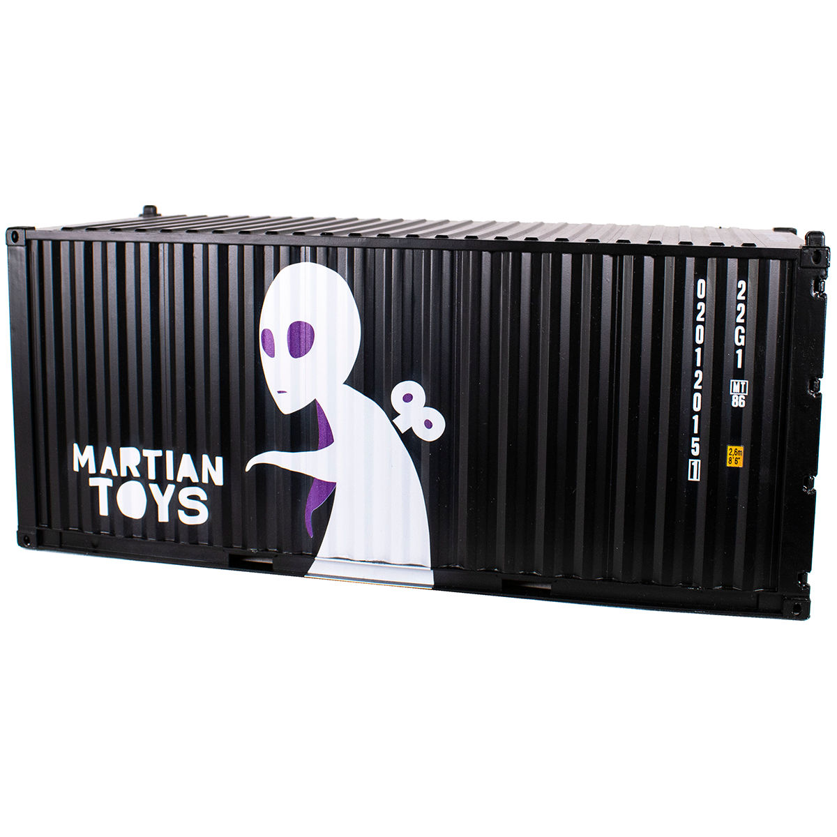 Martian Toys Shipping Container Black Alien