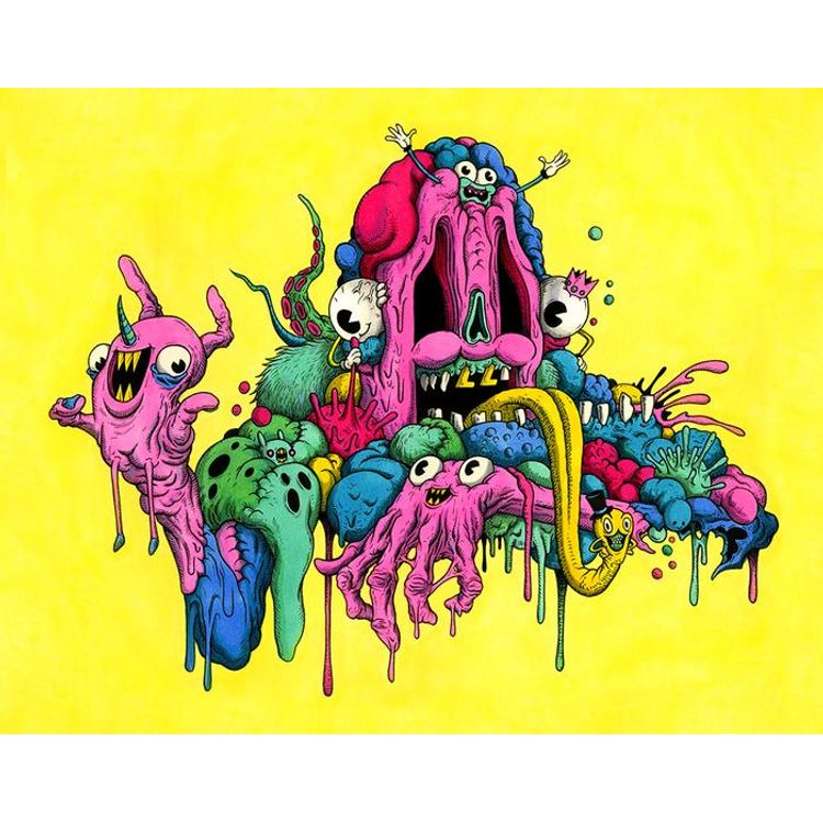 Sweathog (Print) by Alex Pardee